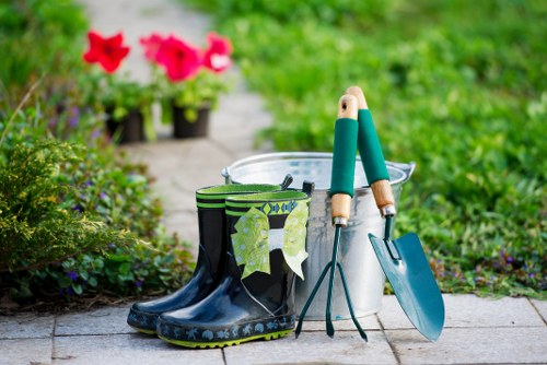 Twickenham landscaper installing outdoor features