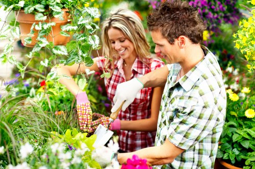 Eco-friendly landscaping practices in a Hayes garden