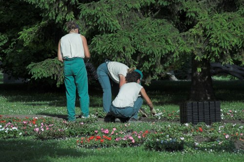 local landscapers at work in Plumstead community