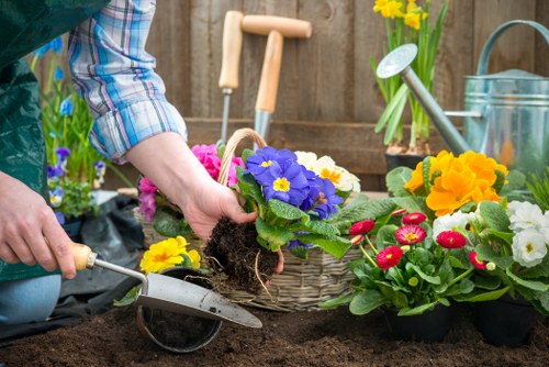 Sustainable garden features including native plants and eco-friendly design