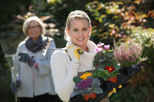 Professional landscaper planning outdoor space in Sudbury