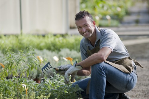 Commercial landscaping with custom patios and water features