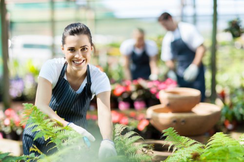 Sustainable outdoor space with eco-friendly irrigation in Kings Cross.